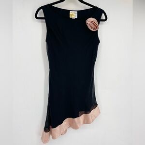 Vintage 70s Amy Michelson Holly Harp Small Silk Black Floral Floral Blouse Top